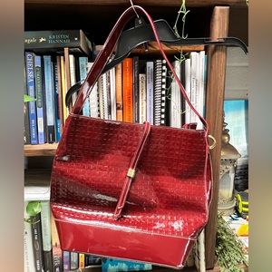 Arcadia | red Italian leather purse